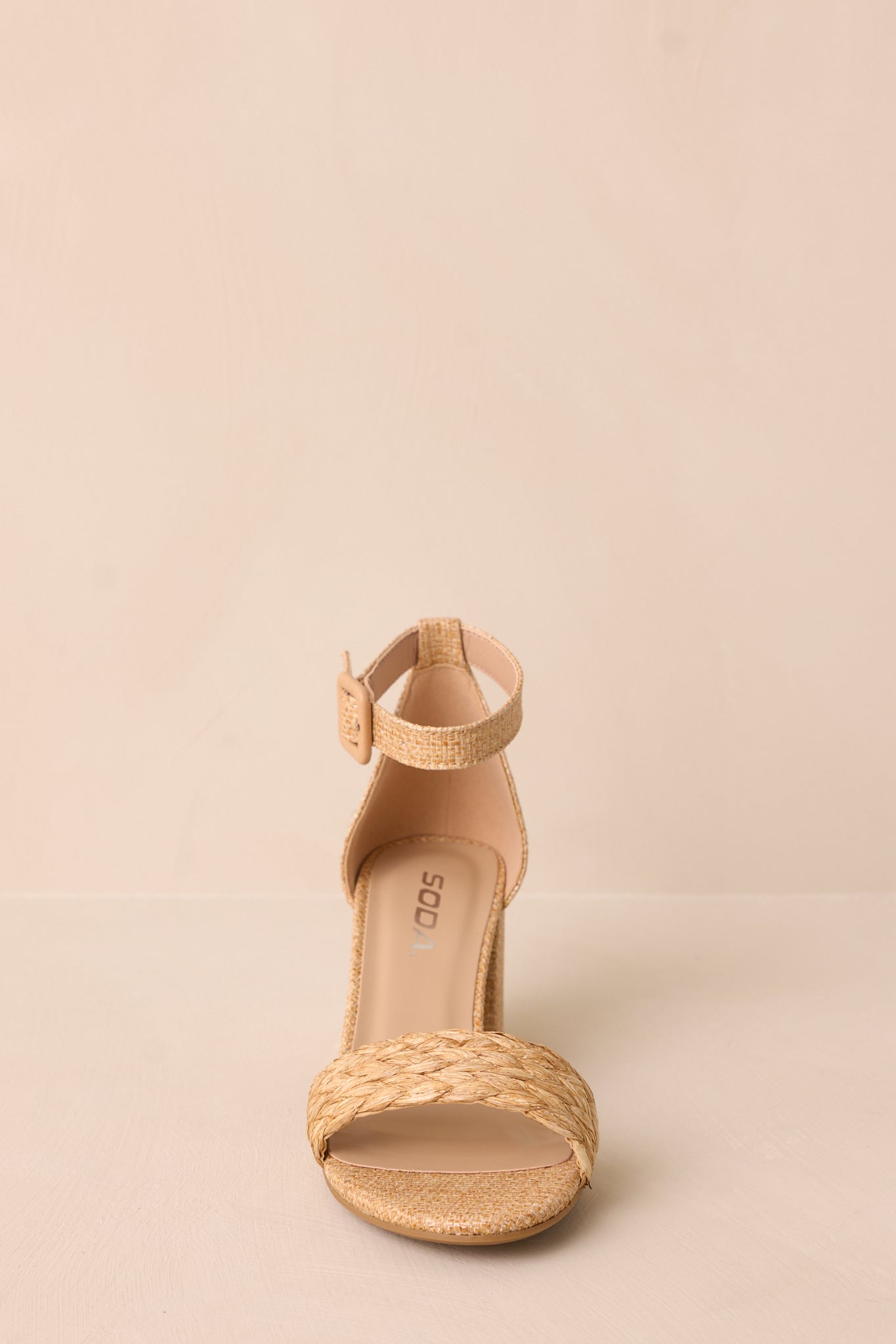 Sunset Cruise Tan Woven Pump Heels