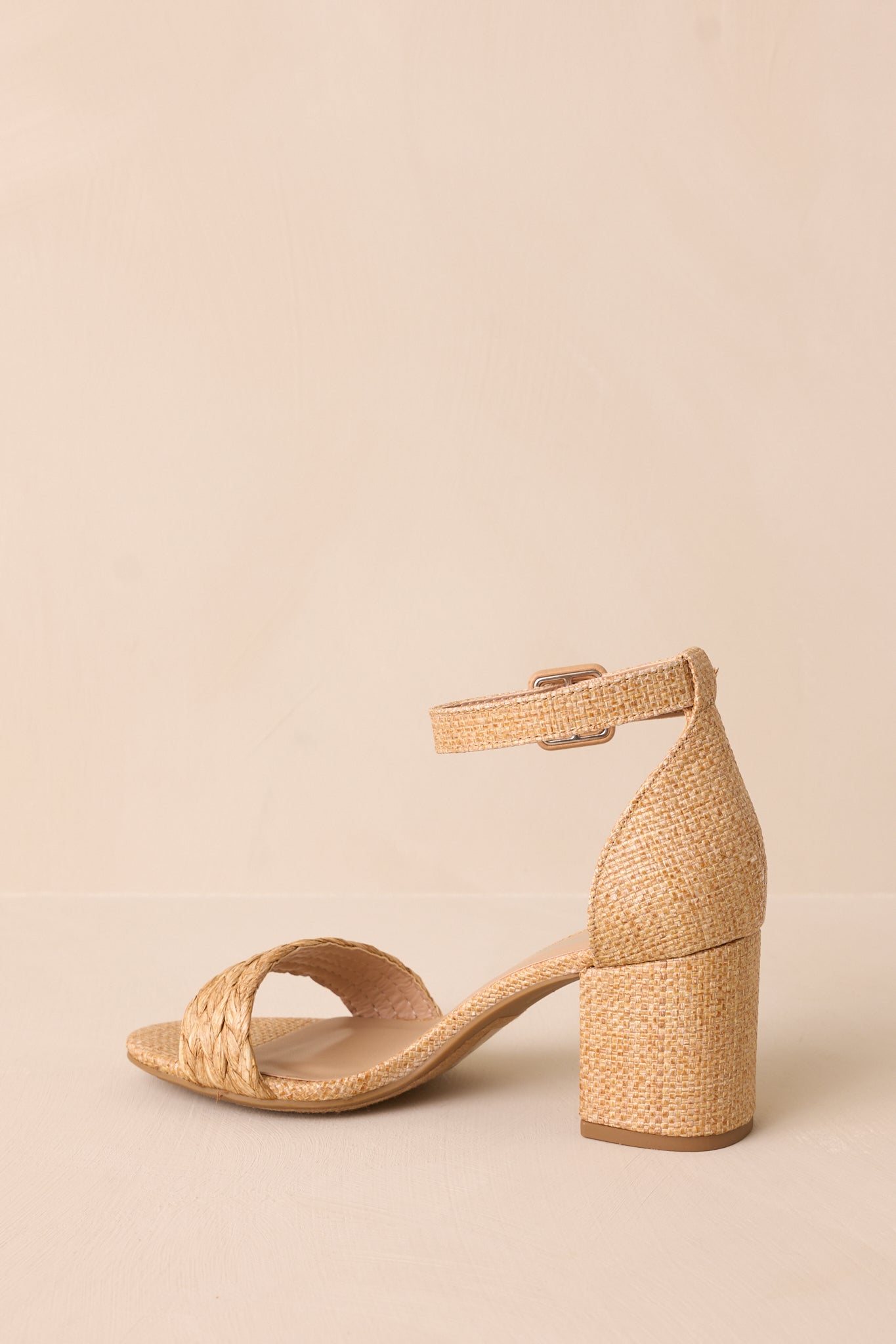 Sunset Cruise Tan Woven Pump Heels