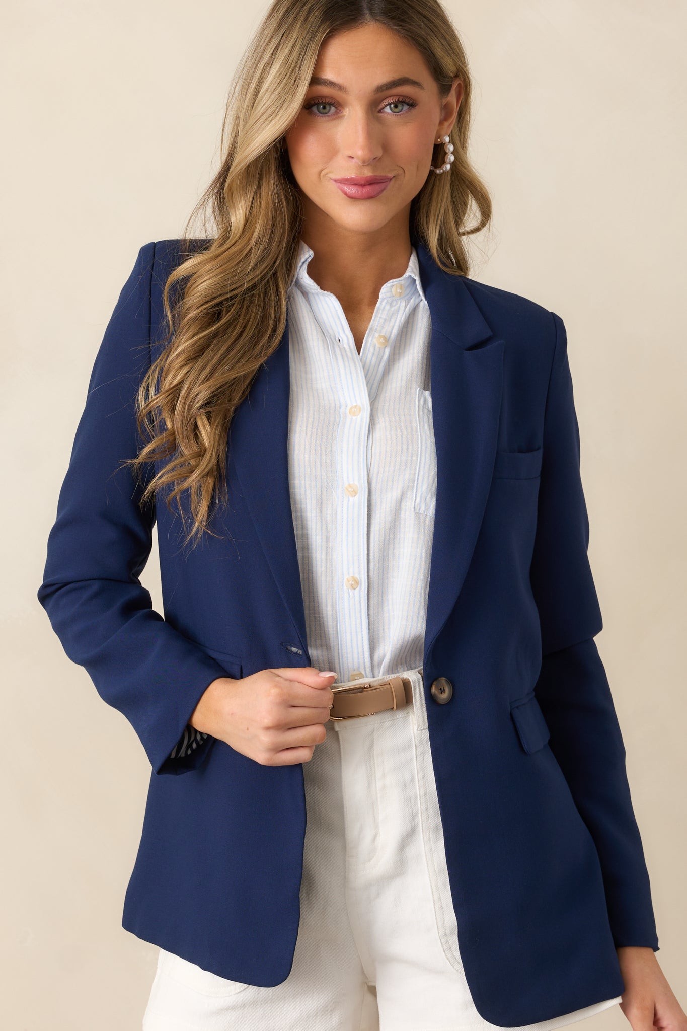 Running Around Navy Blazer