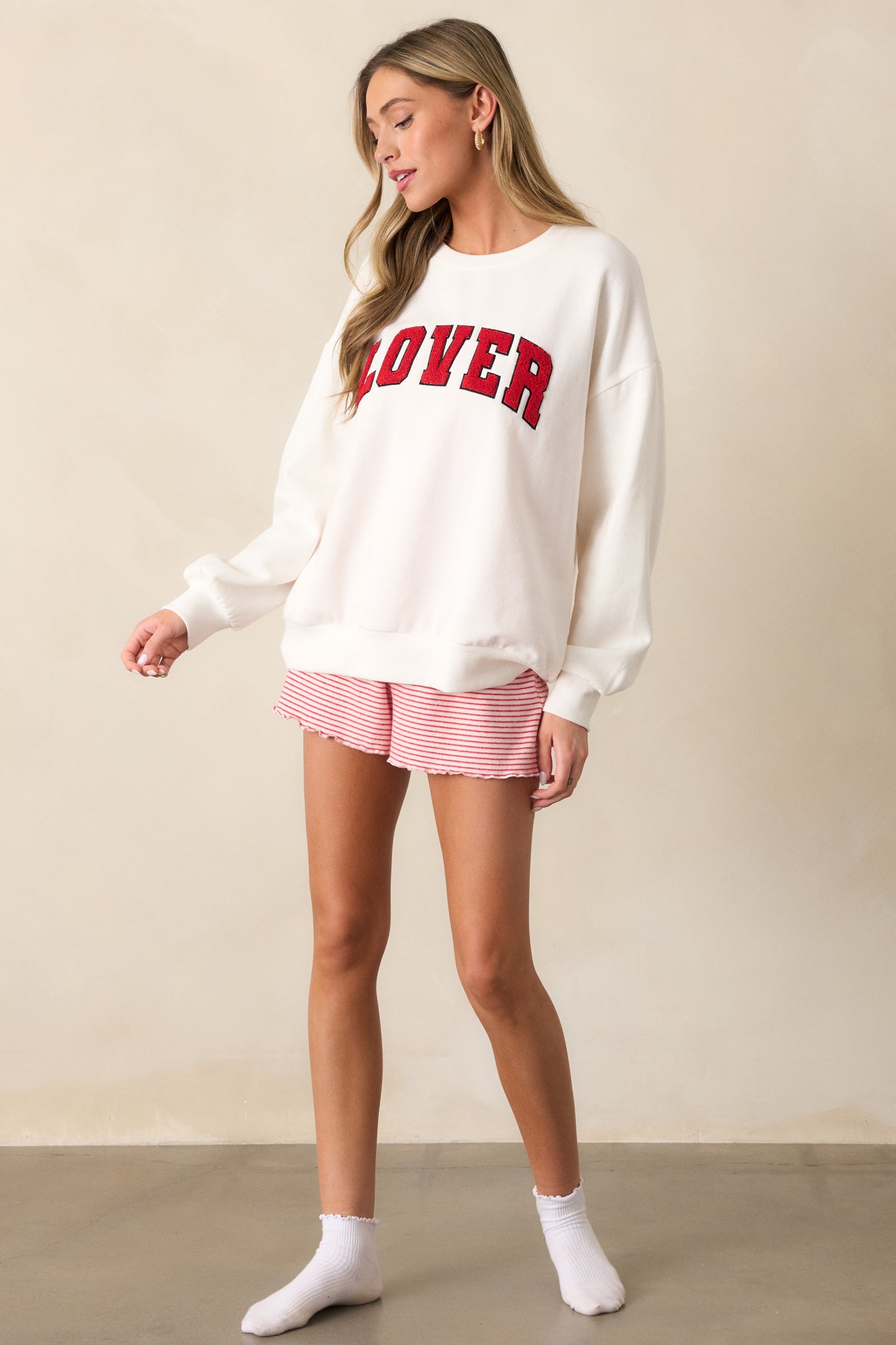 Z Supply Vanilla Ice Ivory Oversized Lover Sweatshirt