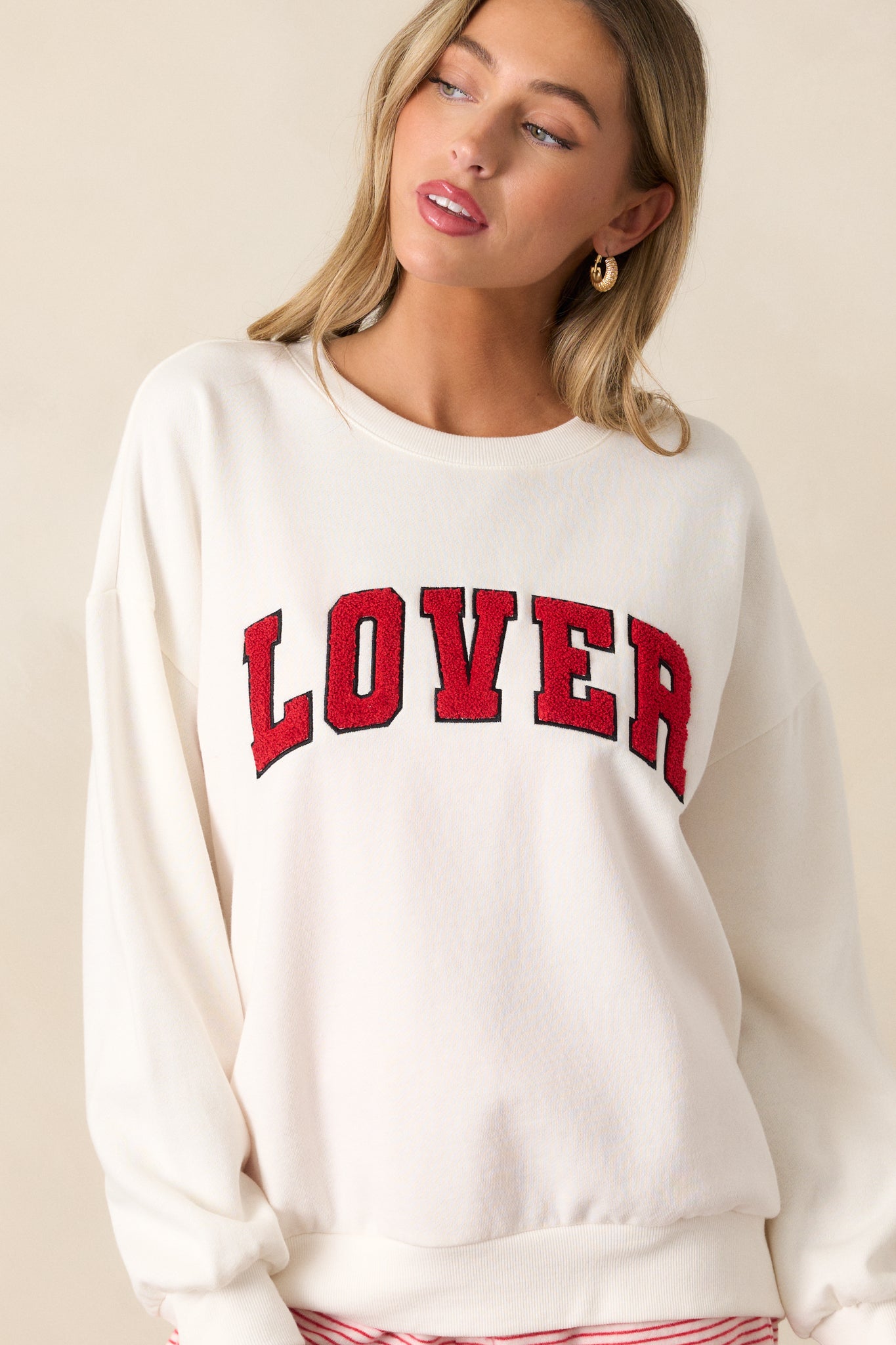 Z Supply Vanilla Ice Ivory Oversized Lover Sweatshirt