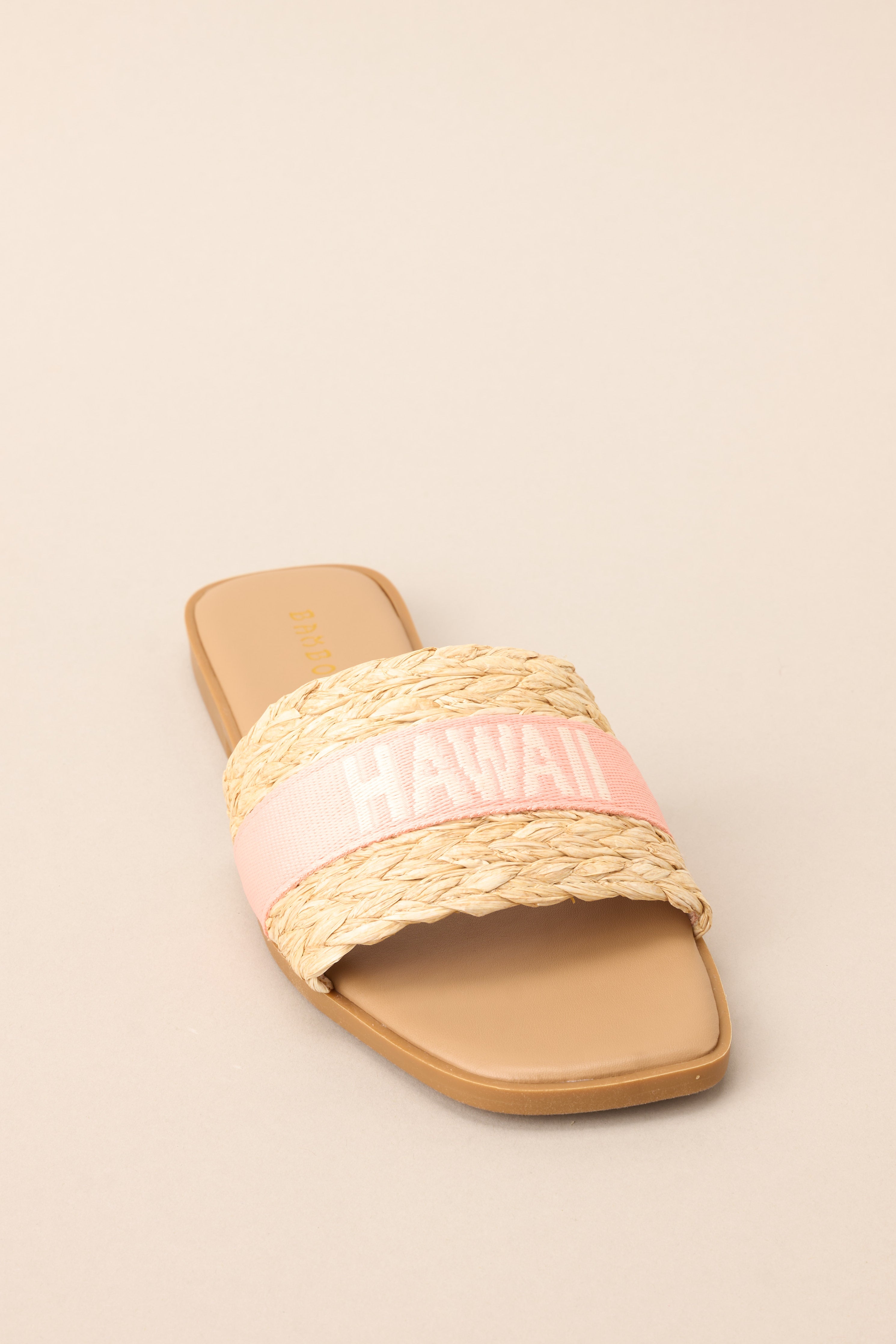 To The Tropics Light Pink Sandals