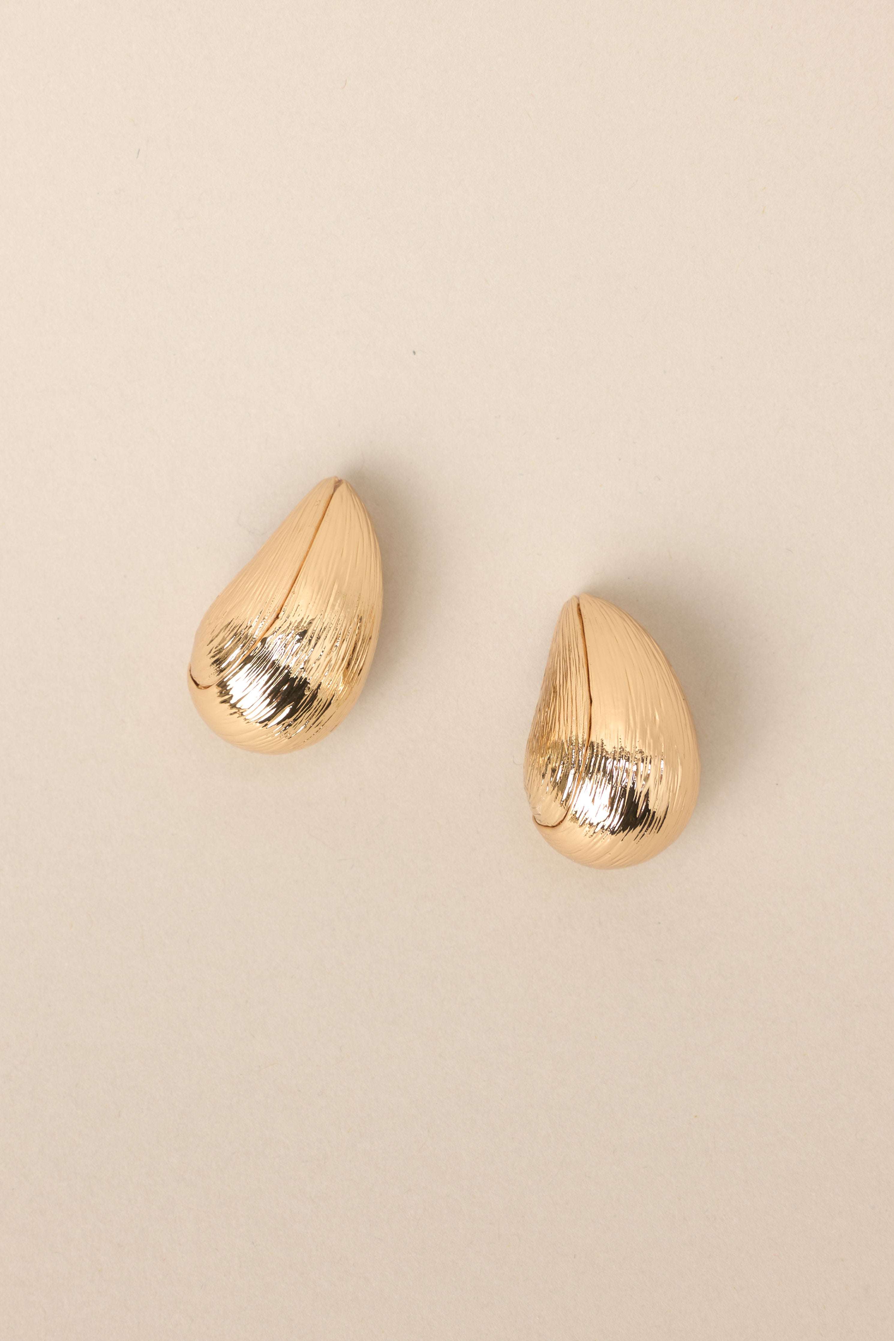 Sneak Around Gold Earrings