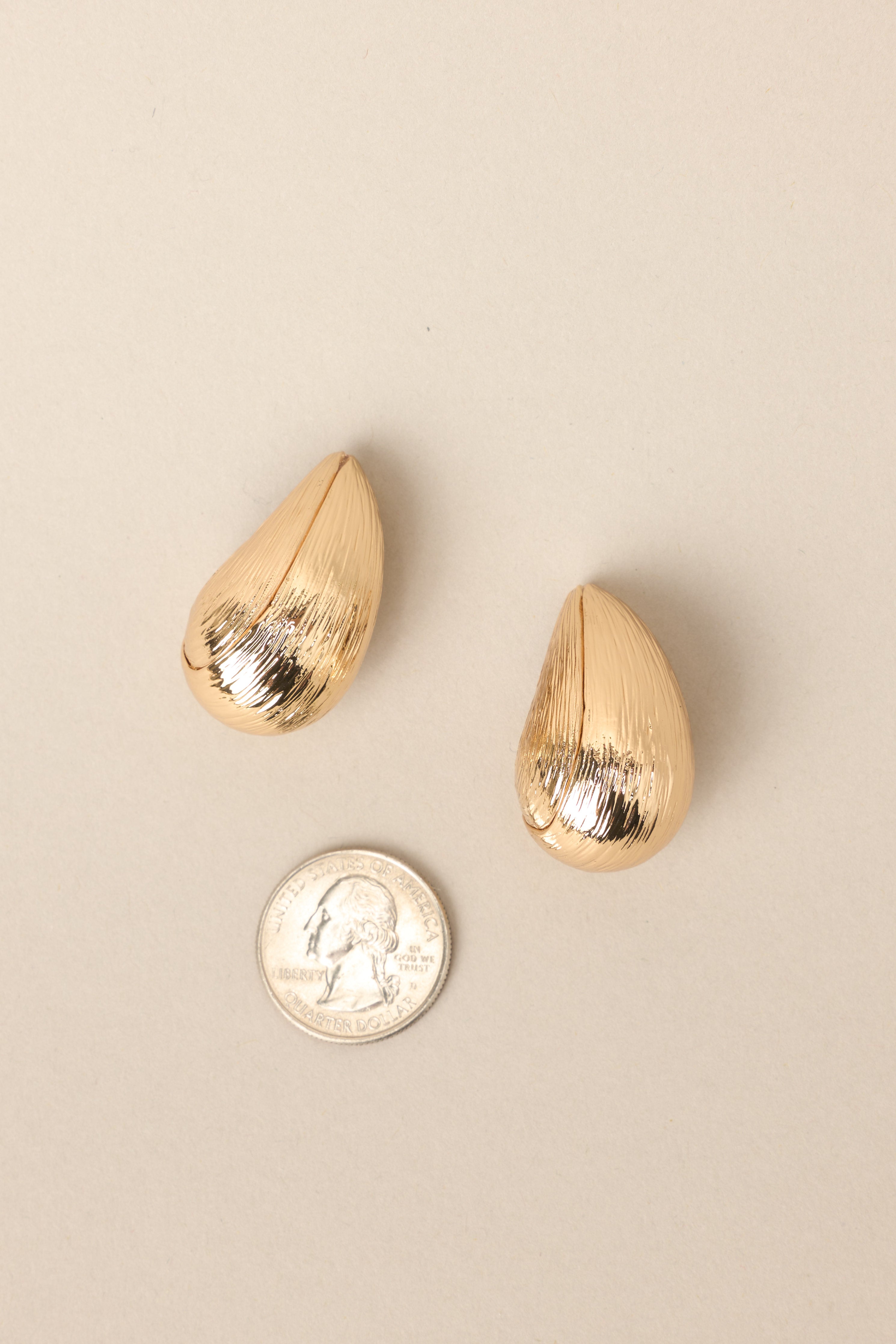 Sneak Around Gold Earrings