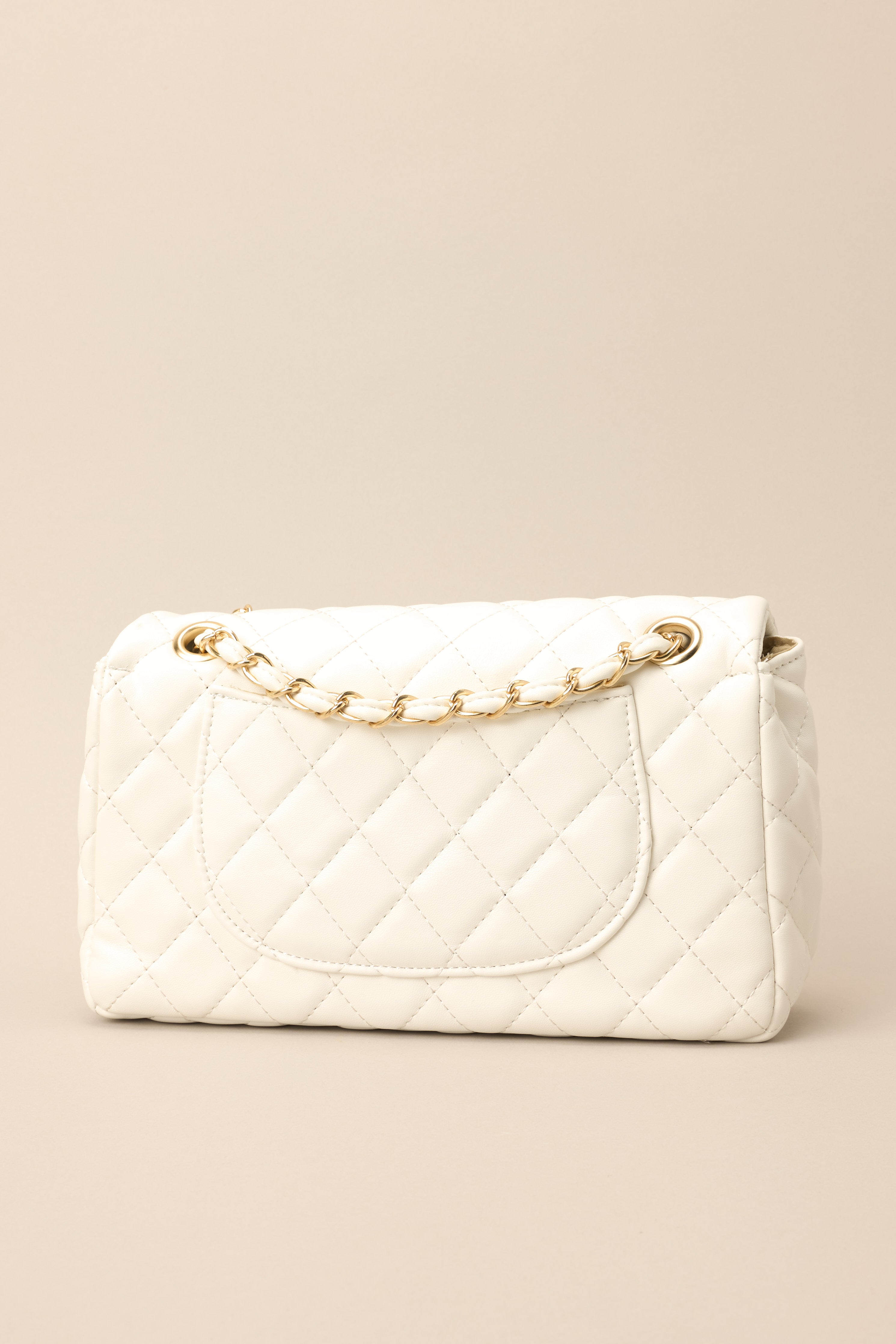 Starting Something White Quilted Hand Bag