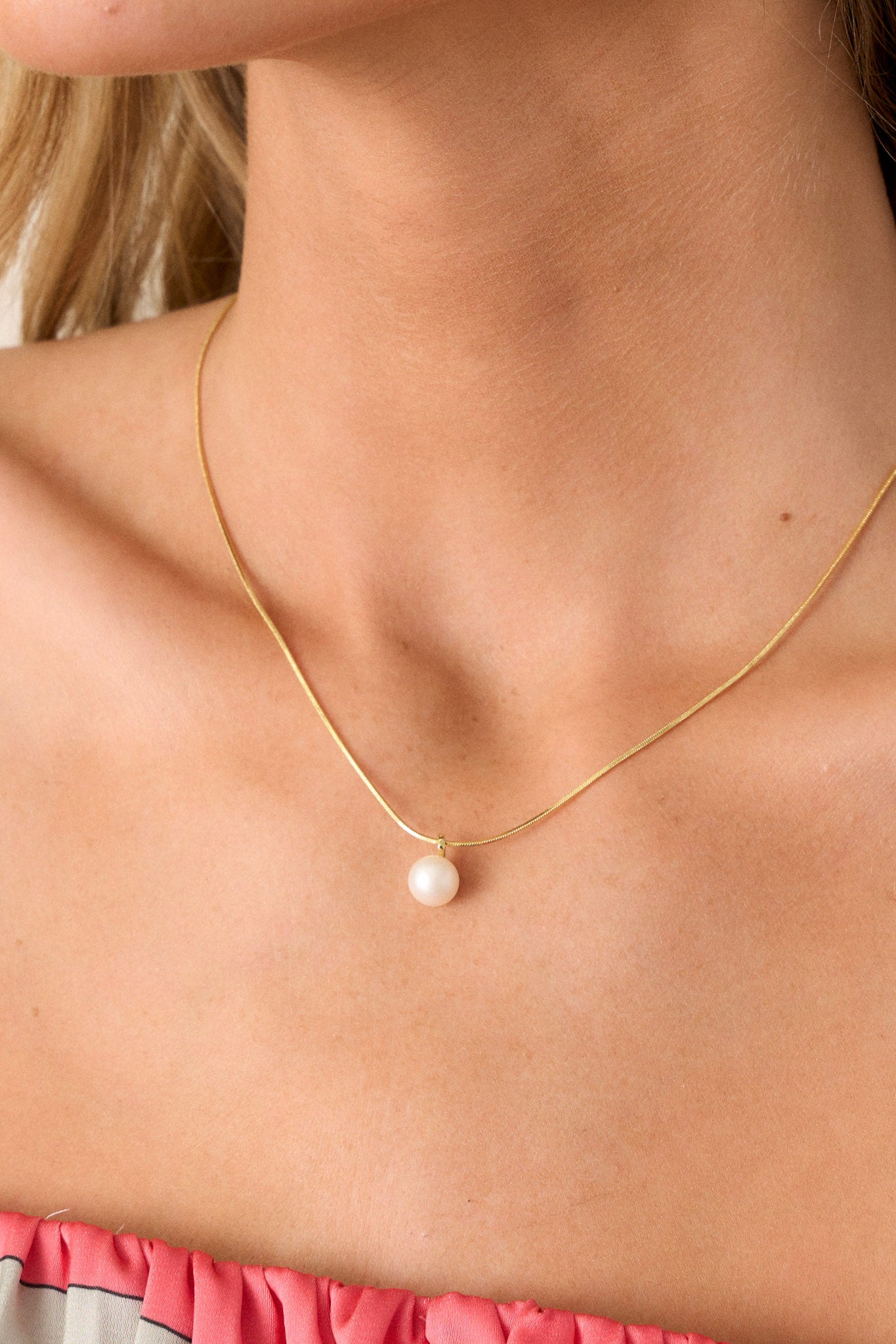 What You Tell Me Gold & Ivory Pearl Necklace