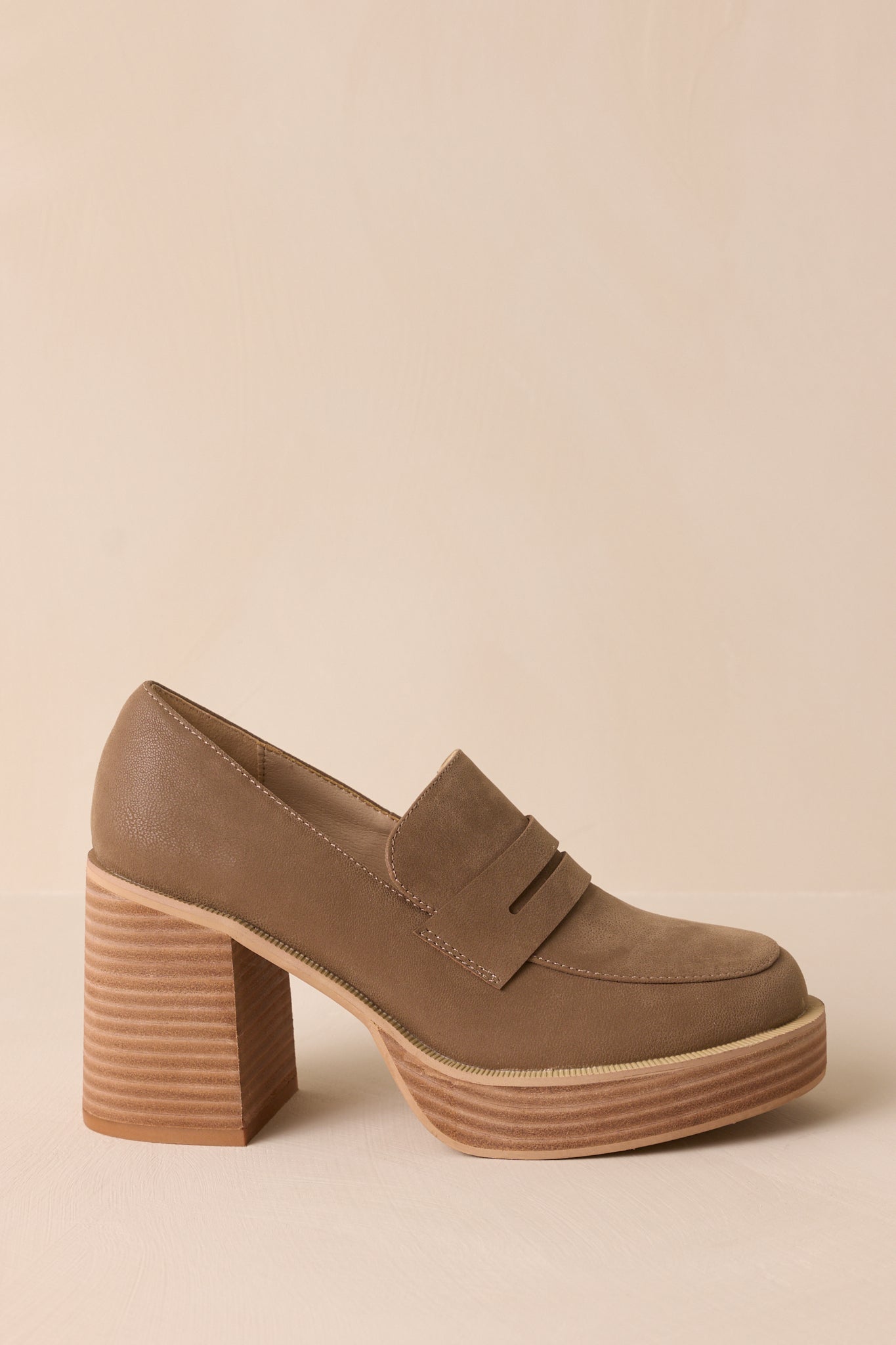 Like What I Like Mocha Platform Loafer