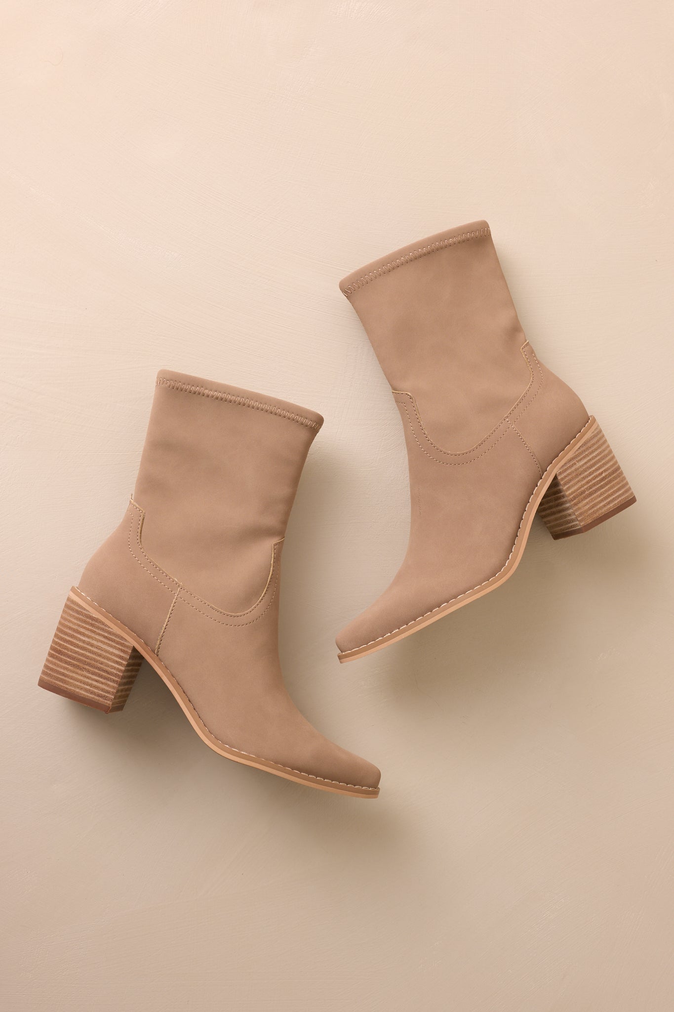 Stride In Style Taupe Ankle Boots