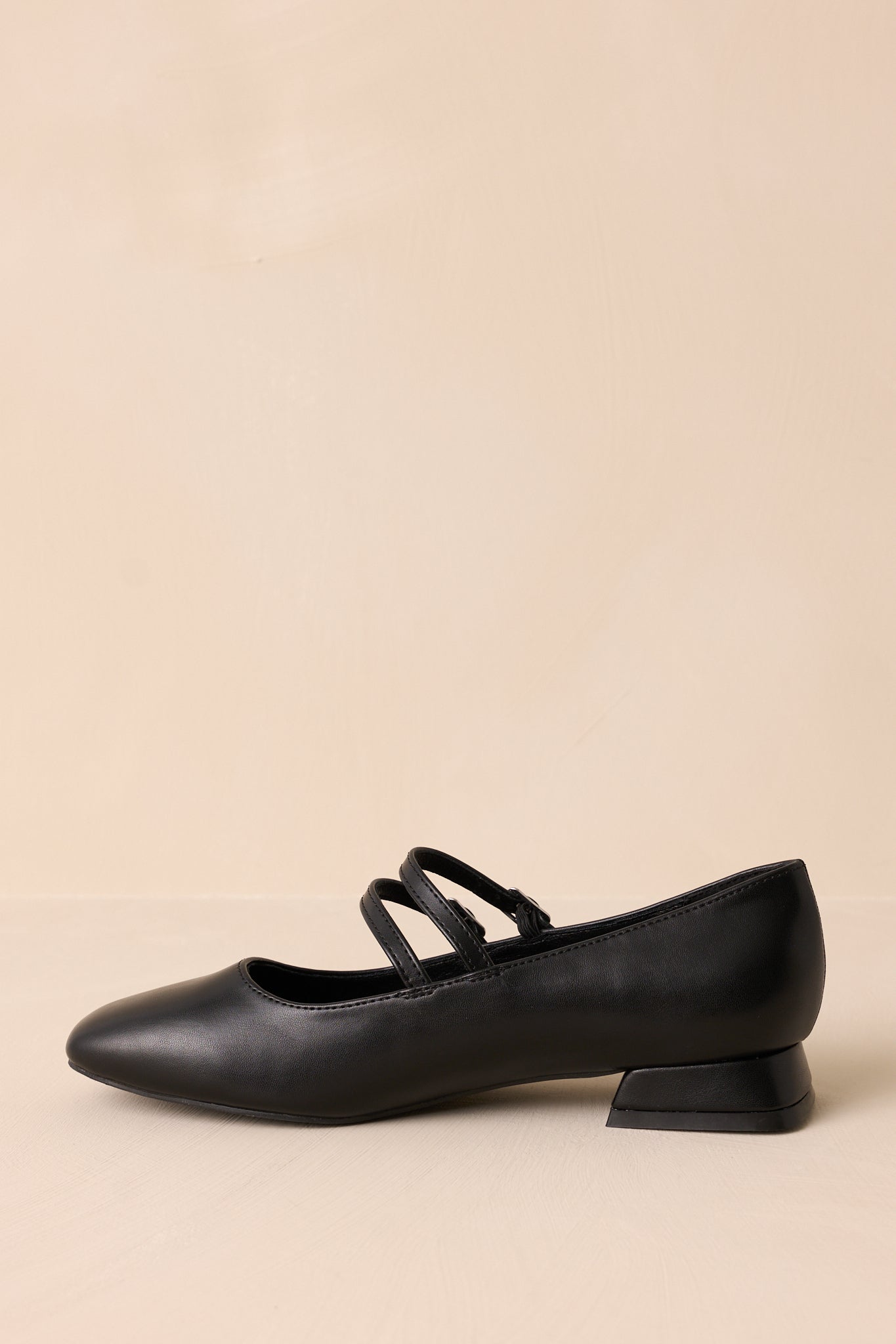 Sunset Glide Black Mary Jane Flats