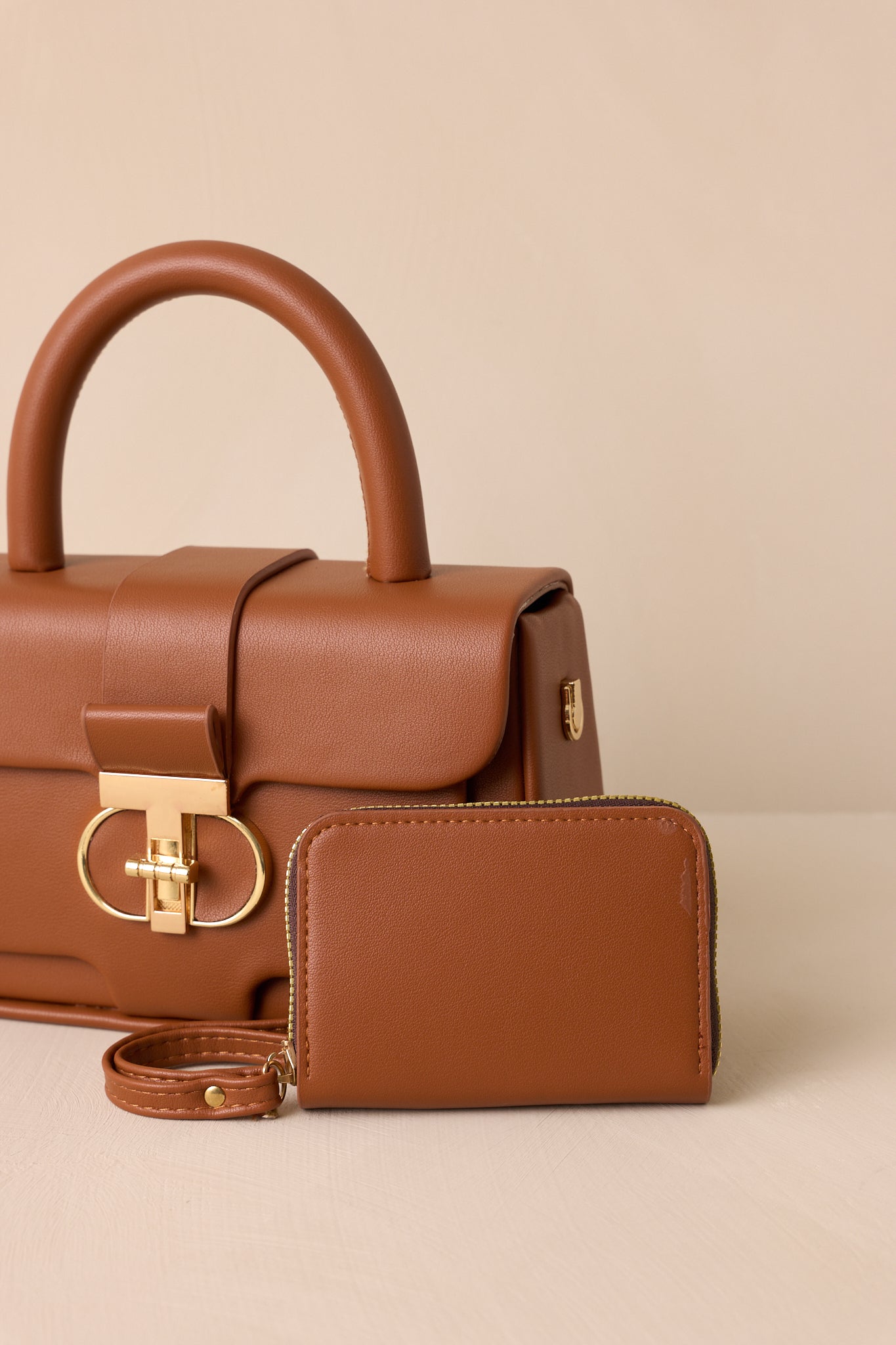 Regal Repose Brown Handbag