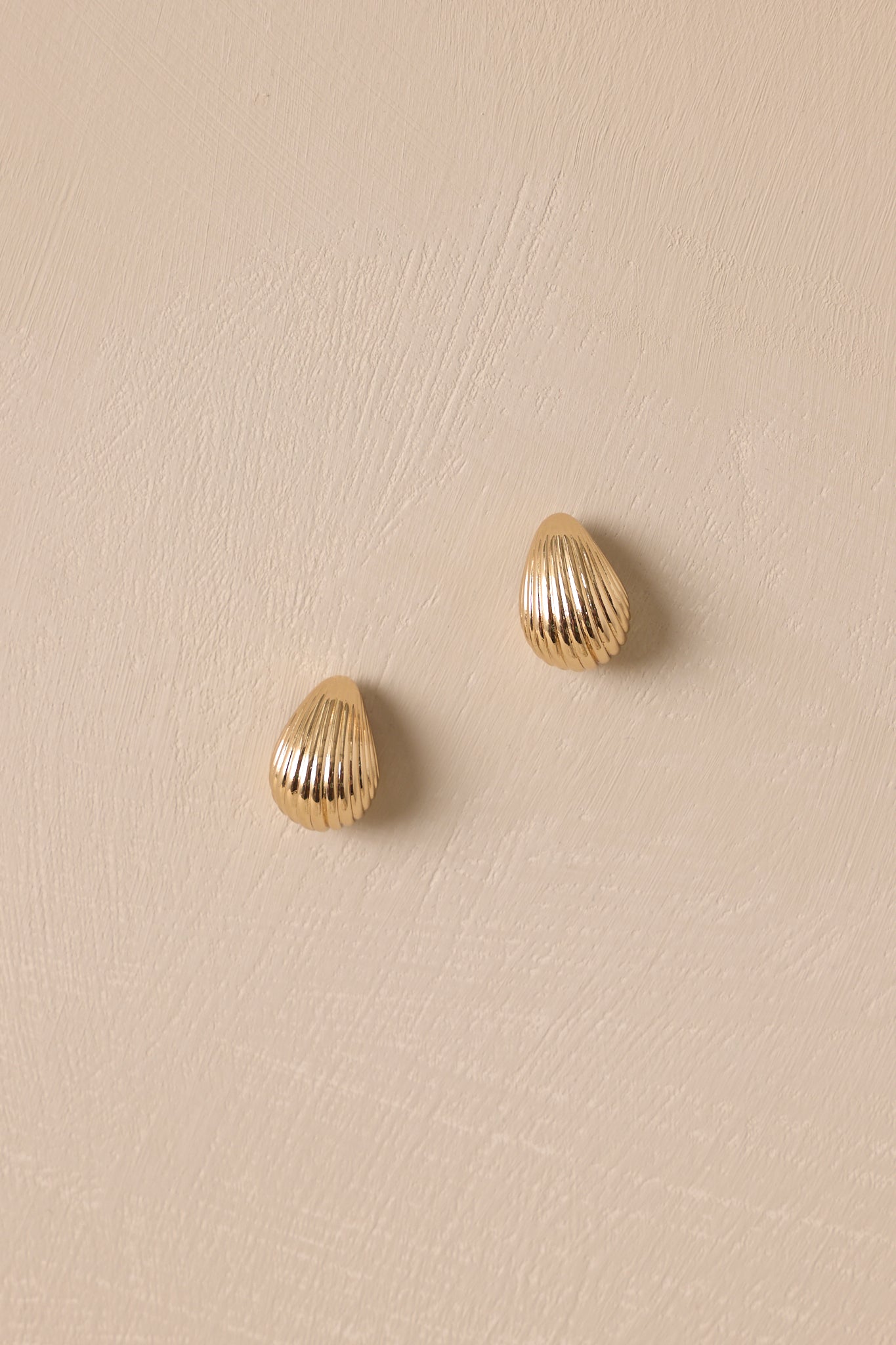 Wavy Wonder Gold Textured Earrings