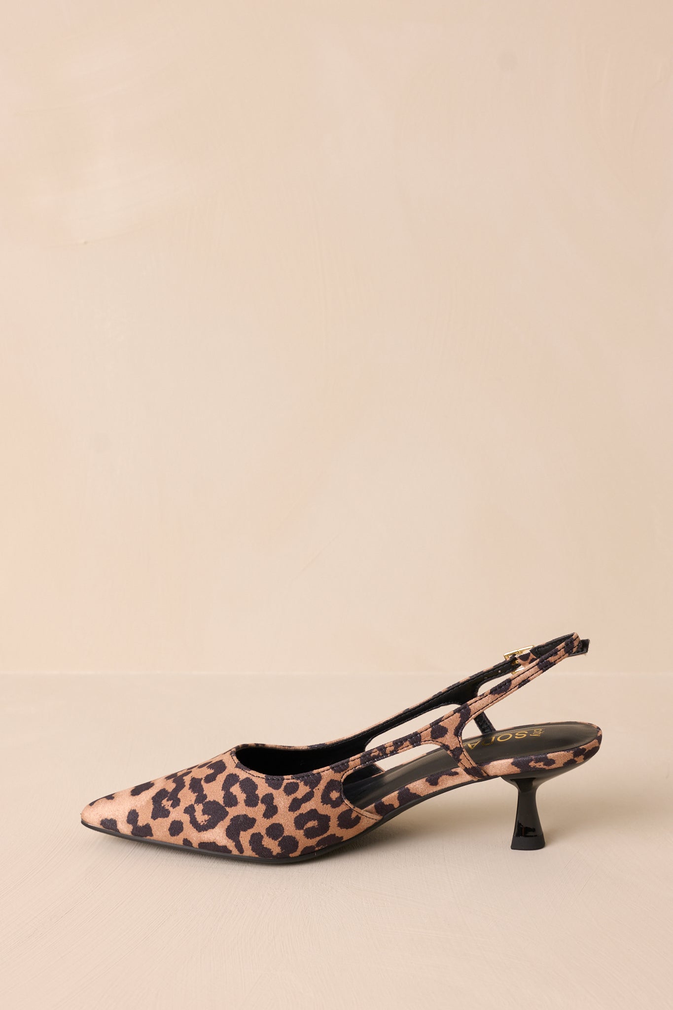 Fiercely Stunned Leopard Print Kitten Heels