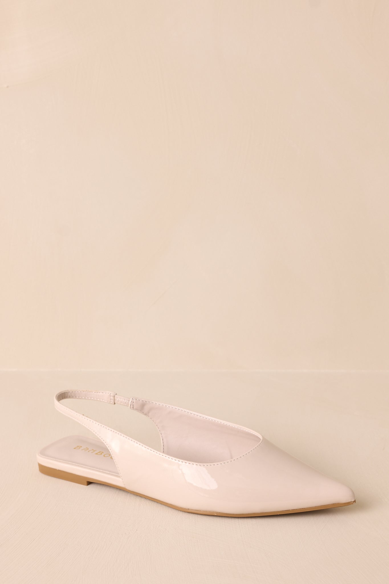 Mixed Feelings Ivory Pointed-Toe Slingback Flats