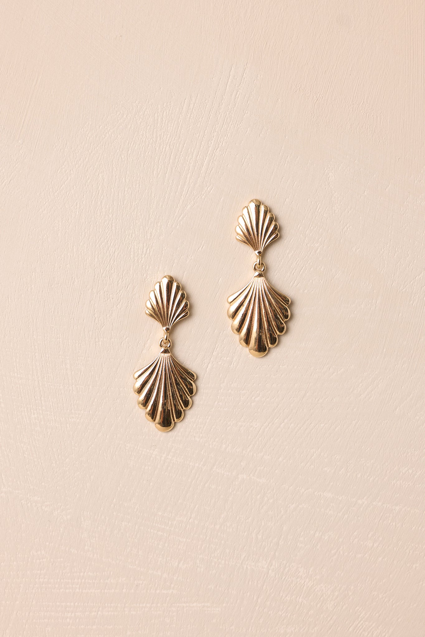 Your Biggest Fan Gold Drop Earrings