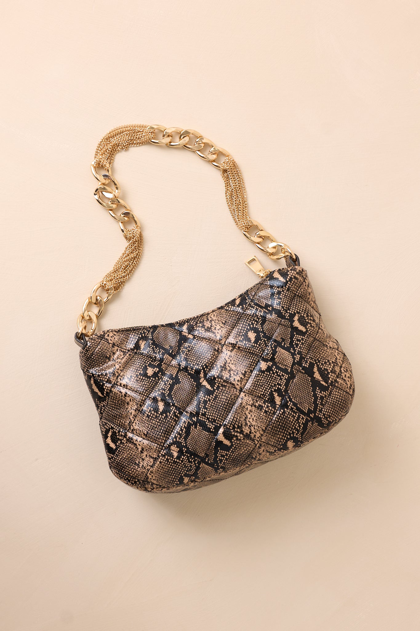 I'm Yours Tonight Snakeskin Quilted Handbag