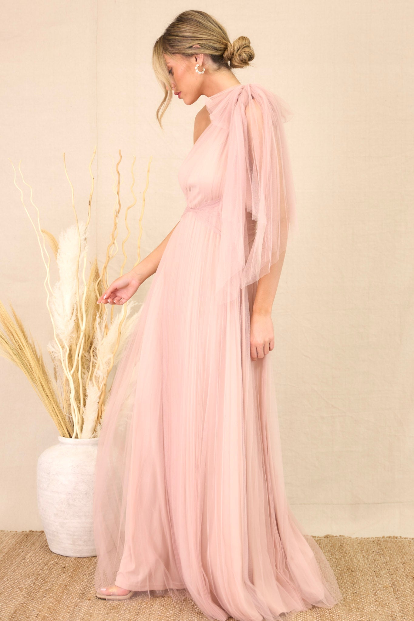 Divine Intuition Blush Maxi Dress - Red Dress