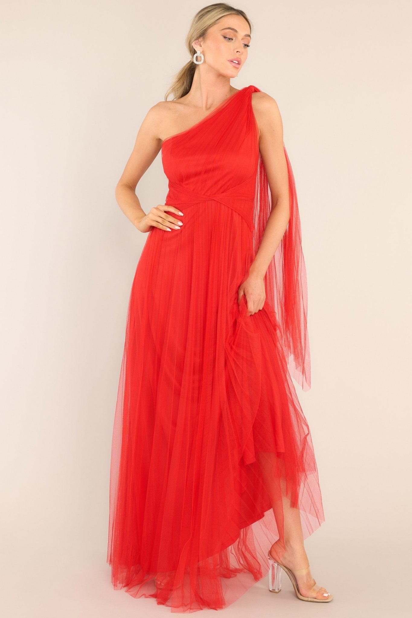 Divine Intuition Red Maxi Dress - Red Dress