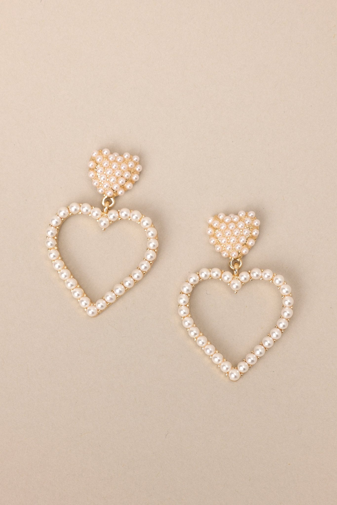 Love and Magic Pearl Earrings - Red Dress