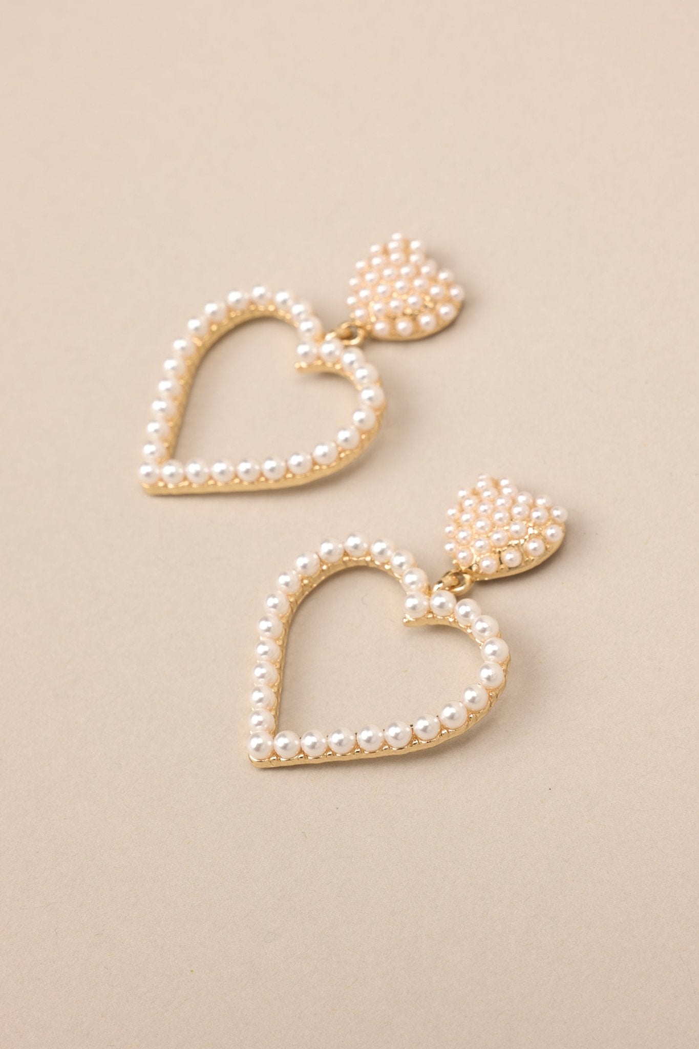 Love and Magic Pearl Earrings - Red Dress