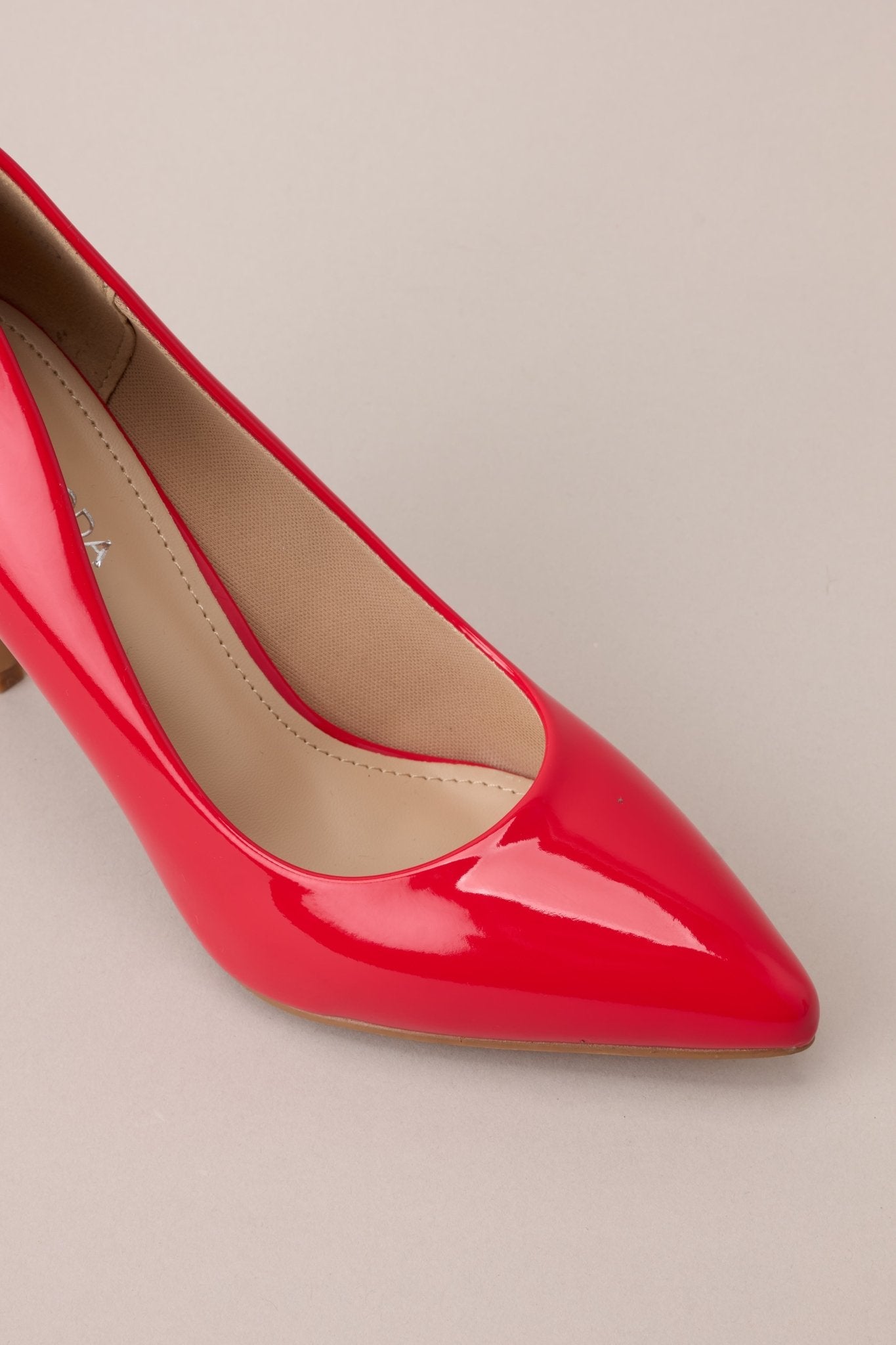 Magic Moments Pointed Toe Red High Heel Pumps - Red Dress