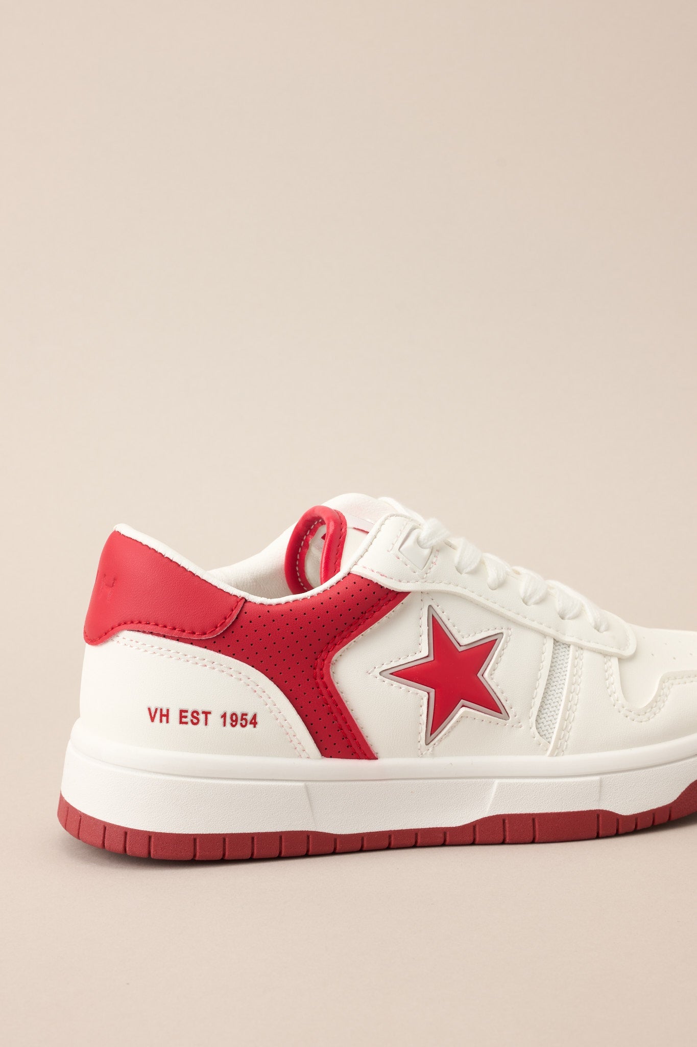 On Beat Red & White Sneakers (BACKORDER APRIL) - Red Dress